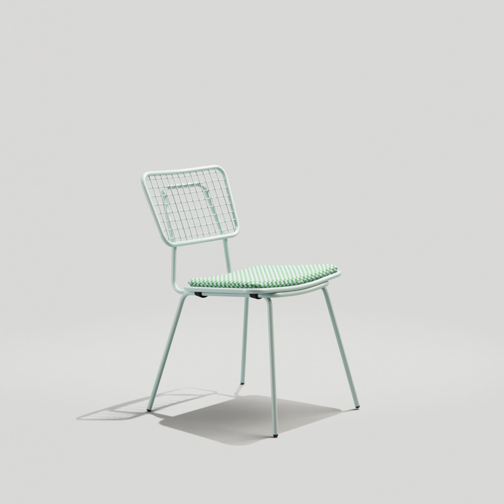Steel Grid-Panel Back Outdoor Furniture · CMOD-EXCRYE
