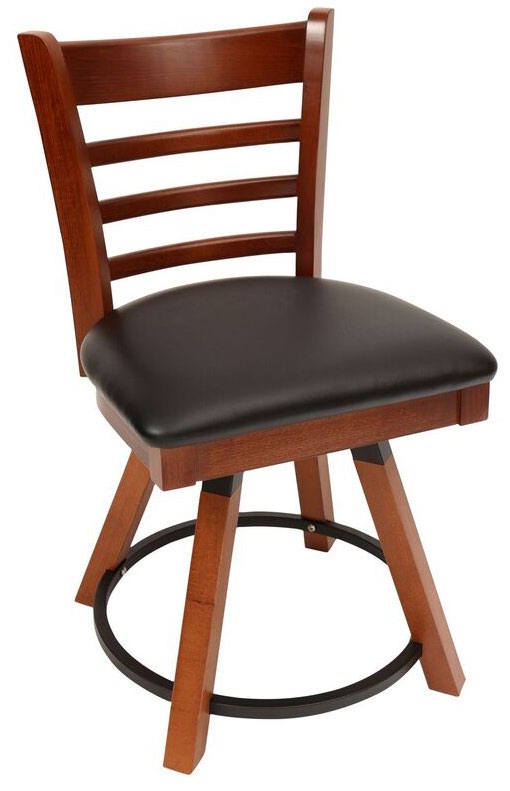 Wood Horizontal-Rail Back Chair and Stool Seating · CMCH-N479R6