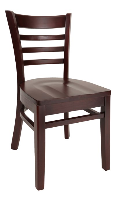 Wood Horizontal-Rail Back Chair and Stool Seating · CMCH-4DSP77