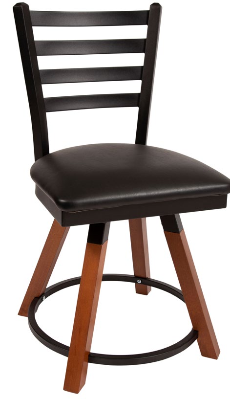 Wood Horizontal-Rail Back Chair and Stool Seating · CMCH-WL6JLL